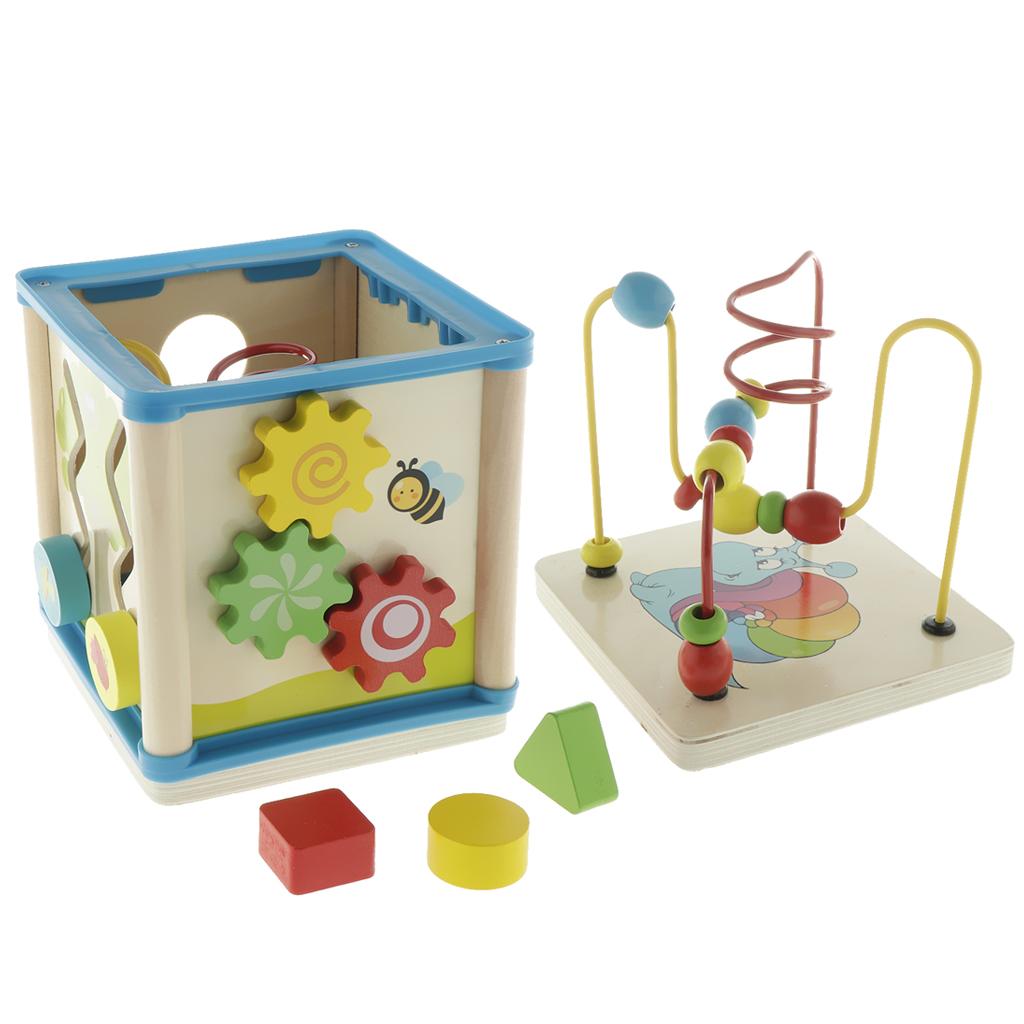 Abacus Counting Bead - Ahşap Aktivite Küpü 3D Bulmaca Montessori