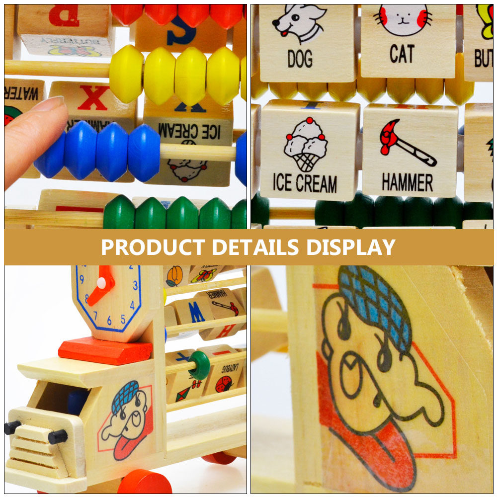 Ahşap Abaküs Standı, Renkli Bo - Abacus Counting Bead incelemesi ve fiyatı